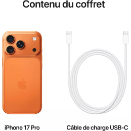 APPLE iPhone 17 Pro Orange cosmique 512Go