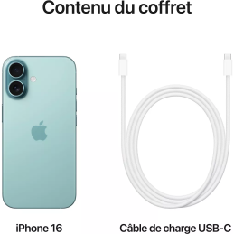 Smartphone APPLE iPhone 16 Outremer 128Go