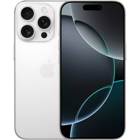 Smartphone APPLE iPhone 16 Pro Titane Blanc 128Go Reconditionné